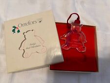 Orrefors Baby's First Christmas Ornament 1999 in original box
