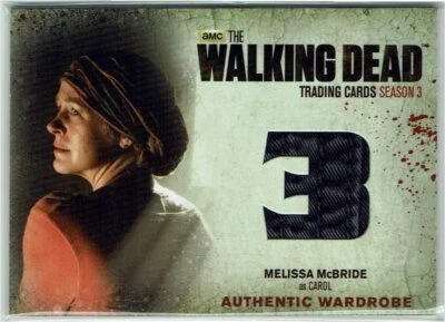 Walking Dead Season 3 Part 1 Wardrobe Card M18 Melissa McBride as Carol VARIANT - Image 1 of 2