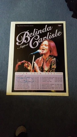 BELINDA CARLISLE  SIGNED POSTER Cover