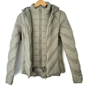 Bernardo Super Swift Puffer Jacket Women's Small Hooded Outdoors Ecoplume Sage - Picture 1 of 15