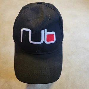 NUB Cigar EMBROIDERED Hat Cap BLACK Adjustable STYLISH Cigar Leaf On Back - Picture 1 of 5
