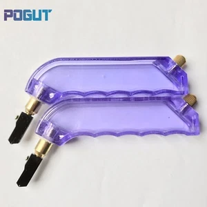 2 Pieces Pistol Grip Oiled Glass Cutter Stained Glass Cutting Art Tool 3-12mm - Picture 1 of 1