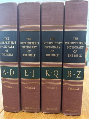 The Interpreter's Dictionary of the Bible Hardcover by Abingdon 4 Volume  Set - Image 1 of 4