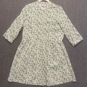 Tuckernuck Meadow Ditsy Royal Shirt Dress S Small Green Floral - Picture 1 of 7