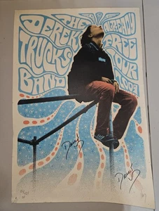 Autografiado Dos Veces 2009 The Derek Trucks Band Ya Gira Gratis por Jeff Wood #51 - Imagen 1 de 8