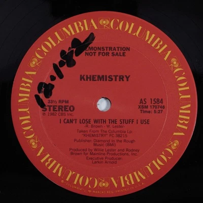KHEMISTRY I Can't Lose With The Stuff I Use COLUMBIA 12" VG+ promo HEAR - Image 1 of 2