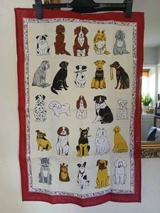 ULSTER WEAVERS "DOGS GALORE" No 5407 RARE VINTAGE PURE LINEN GESCHIRRTUCH NEU OHNE ETIKETT - Bild 1 von 13