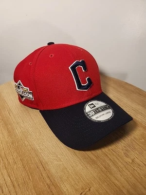 NEW Cleveland Guardians New Era 2025 Postseason 39Thirty Stretch Fit Hat Sz M/L - Image 1 of 4