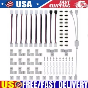 75Pc 4Pin RGB 5050 LED Connector for LED Strip Light Connectors Accessories Kits - Picture 1 of 9