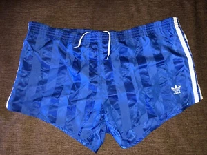 RARE adidas vintage football short size XL blue made in western germany - Picture 1 of 11