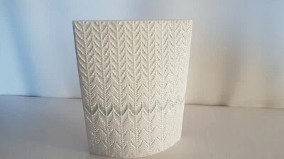 Fürstenberg große Vase Reliefvase weiß - hellblau selten vintage - Bild 1 von 4