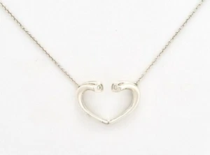 Tiffany & Co - Zärtlichkeit Herz Paloma Picasso Halskette - Silber Diamant ~#6596 - Bild 1 von 6