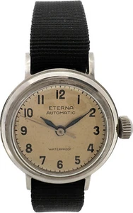 Orologio da polso vintage Eterna 17 Jewel donna bumper automatico acciaio inox 1034H - Foto 1 di 11