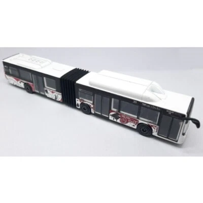 Diecast Majorette Bus Man lion's City Collectibles Model White Color Scale 1/110 - Image 1 of 4