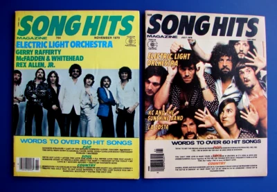 jULY 1978 & Nov 1979 SONG HITS MAGAZINE - ELECTRIC LIGHT ORCHESTRA ELO COVERS - Image 1 of 4