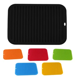 VDL Silicone Placemat Waterproof Non Slip Pot Holder Baking Kitchen Table Mat - Picture 1 of 23