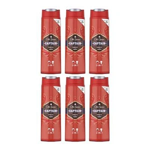 Old Spice Captain 2-In-1 Shower Gel + Shampoo, 400ml (Pack of 6) - Picture 1 of 3