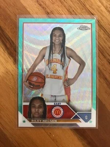 2023 Topps Chrome All American #79 Riley Nelson Aqua Wave Refractor #/199 - Picture 1 of 2