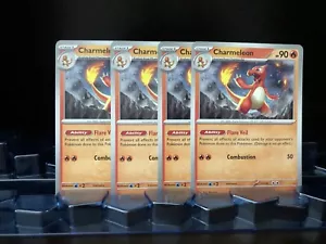 4x Charmeleon 008/091 x4- Paldean Fates - Pokemon TCG - Uncommon - Playset - NM - Picture 1 of 1