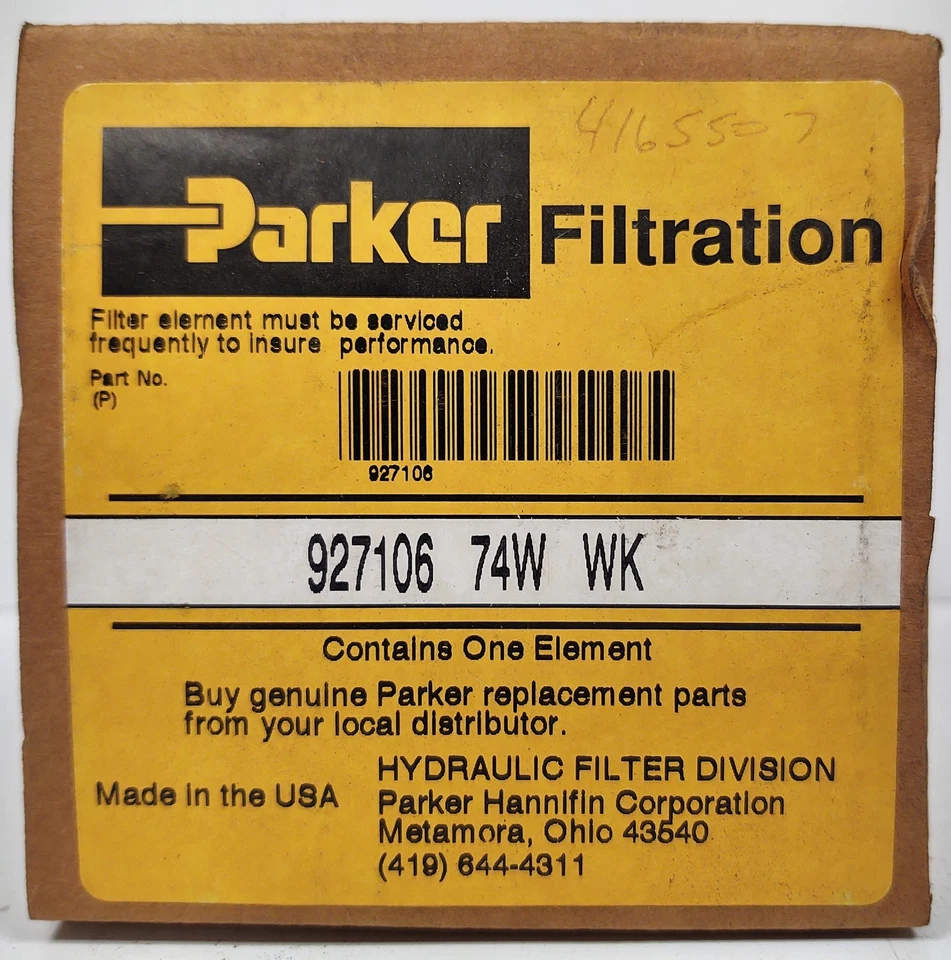 Parker 927106 74W WK Hydraulic Filter Element - Image 1 of 3