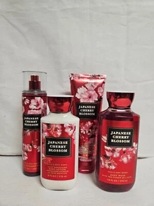 Juego de regalo de flor de cerezo japonés Bath and Body Works tamaño completo 4 piezas nuevo - Imagen 1 de 1
