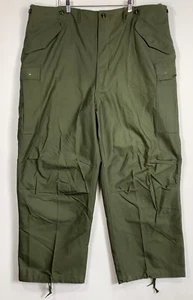 Pantaloni da campo vintage guerra di Corea esercito militare USA M-1951 OG taglia lunghi XL - Foto 1 di 15