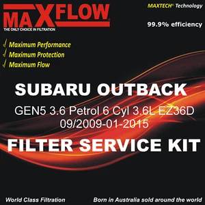 Kit de servicio de filtro para Subaru Outback GEN5 3.6 gasolina 6 cilindros 3.6L EZ36D Maxflow® - Imagen 1 de 4