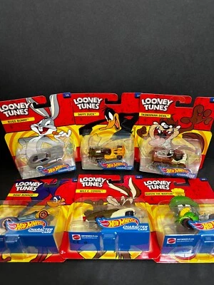 Mattel Hot Wheels cars - 2016 Looney Tunes Complete Set 1-6 Bugs Bunny Daffy D - Image 1 of 4