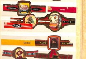 LOT OF 9 VINTAGE CIGAR BANDS - UILTJE, ALTO, ecc.(0106-15) - Picture 1 of 1