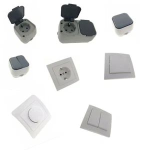 Interruptor de enchufe empotrado interruptor de serie IP54 AP 230V - Imagen 1 de 6