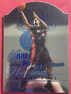 Fleer Mystique 2003-04 azul troquelado Udonis Haslem radiocontrol novato 376/600 #91 calor - Imagen 1 de 3