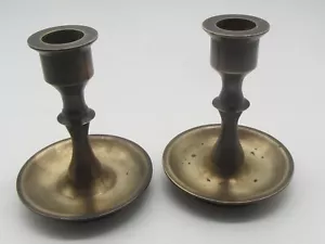 PAR Portavelas Vintage MDT64 Latón Sólido 4,25"" 1,2 Libras Cada uno - Imagen 1 de 10