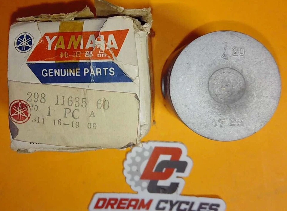 NOS GENUINE Yamaha Piston  1963-1966 YG1 MG1 1972 U7E 298-11635-60 OVERSIZE .25 - Image 1 of 1