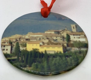 Radda Chianti Italy Christmas Ornament Souvenir Travel Porcelain - Picture 1 of 2