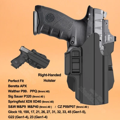IPSC SAR 9 APX Holster Fit Beretta APX 9mm .40 Compact APX Centurion Combat OWB - Image 1 of 4