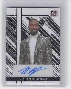 2024 Leaf Collective Michael B Jordan Pro Set Metal White Auto 1/2 - Picture 1 of 2