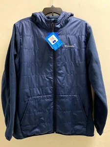 Chaqueta de Montaña Columbia Robinson 464 con Cremallera Completa con Capucha, CLR: Marina-TALLA: Grande --NUEVA CON ETIQUETAS - Imagen 1 de 2