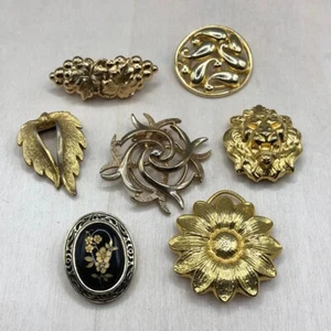 Huge bundle lot 7 vintage scarf clips, some signed-marked. - Picture 1 of 9