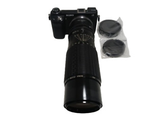 Sony E-mount adapted SIGMA 75-250 mm F/4-5 Long Telephoto Zoom Lens.