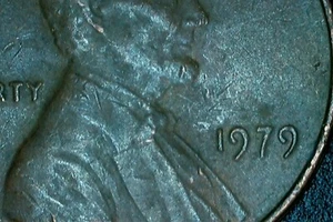 1979 penny no mint mark - Picture 1 of 8