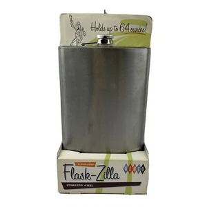 WEMCO FLASK-ZILLA FIASCHETTA ACCIAIO INOX CAPACITÀ 64 ONCE NUOVA - Foto 1 di 7