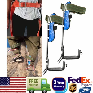 2 Gear Tree Climbing Spikes w/Harness Safety Adjustable Belt Tree Climbing Set! - Picture 1 of 14