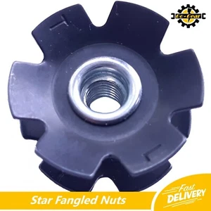 STAR FANGLED NUT For 1 1/8” Non Threaded Ahead Headsets Bikes & Cycles Forks - Picture 1 of 4