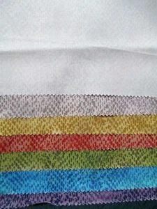 Fabric Red Rooster "Snazzy" 7 Pc Sampler 7 Different Colors Spotted $5.99 - Picture 1 of 17