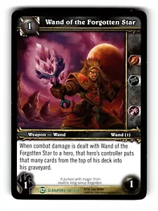 World of Warcraft TCG Sangue dei Gladiatori Trading Card Bacchetta del Dimenticato #188 U - Foto 1 di 4