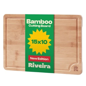Braunes Bambus Holz Schneidebrett - Gourmet Bambus Grandeur: 15 x 10 Holzschnitt... - Bild 1 von 7