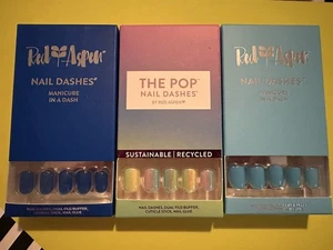 Lote 3 guiones de uñas de manicura Red Aspen nuevos; Elle, Blue Skye y todos los adornos - Imagen 1 de 2