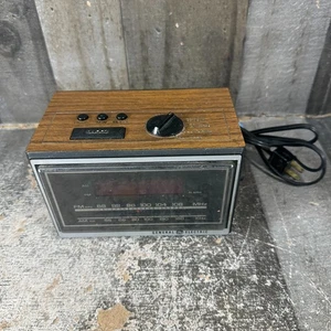 General Electric - Vtg Alarm Clock Radio 7-4620 D - AM/FM Tested & Works Great - Picture 1 of 14