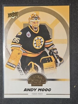 23-24 Upper Deck Bruins Centennial Andy Moog 🚨🚨🚨 Gold Base - Image 1 of 4