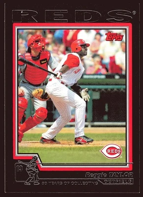 Reggie Taylor Cincinnati Reds 2004 Topps Black #142 SN /53 - Image 1 of 2